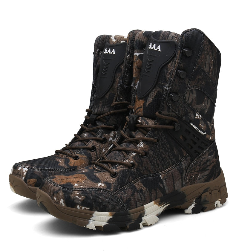 Waterproof Military Tactical Boot Camouflage-Desert Men Fashion Shoes