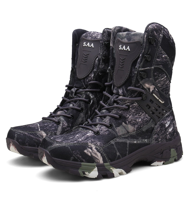 Waterproof Military Tactical Boot Camouflage-Desert Men Fashion Shoes