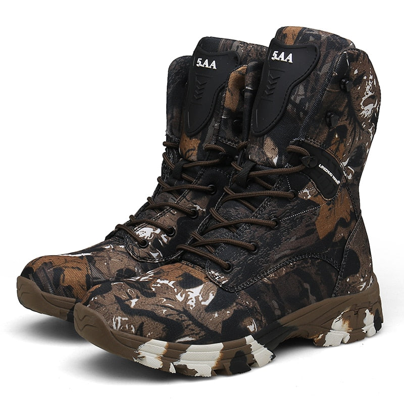 Waterproof Military Tactical Boot Camouflage-Desert Men Fashion Shoes