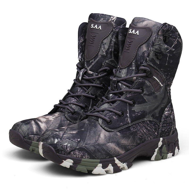 Waterproof Military Tactical Boot Camouflage-Desert Men Fashion Shoes