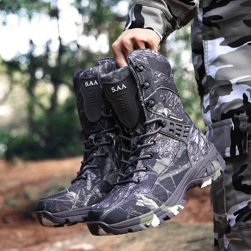 Waterproof Military Tactical Boot Camouflage-Desert Men Fashion Shoes