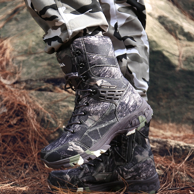 Waterproof Military Tactical Boot Camouflage-Desert Men Fashion Shoes