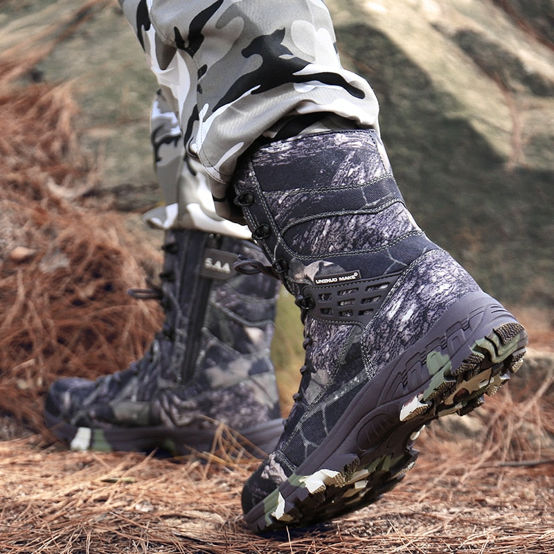 Waterproof Military Tactical Boot Camouflage-Desert Men Fashion Shoes