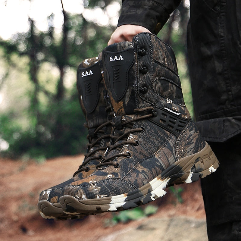 Waterproof Military Tactical Boot Camouflage-Desert Men Fashion Shoes