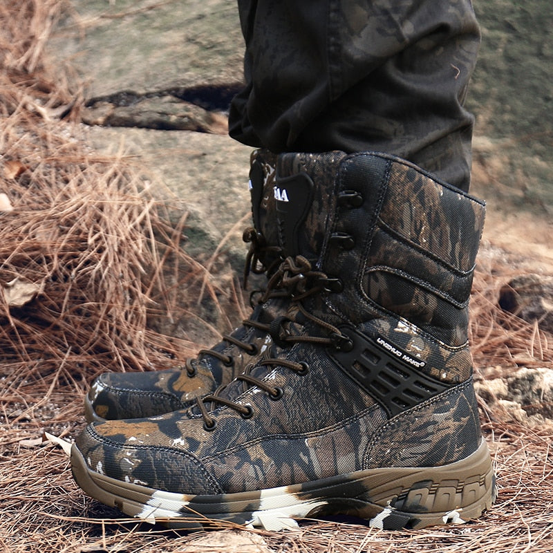 Waterproof Military Tactical Boot Camouflage-Desert Men Fashion Shoes