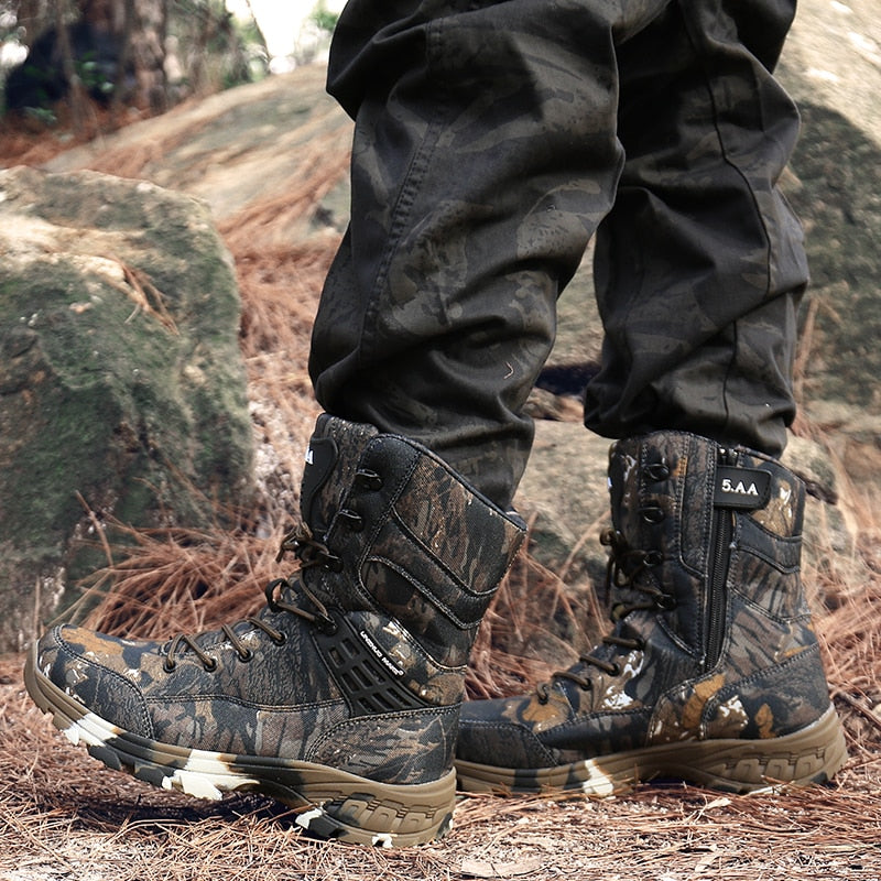 Waterproof Military Tactical Boot Camouflage-Desert Men Fashion Shoes