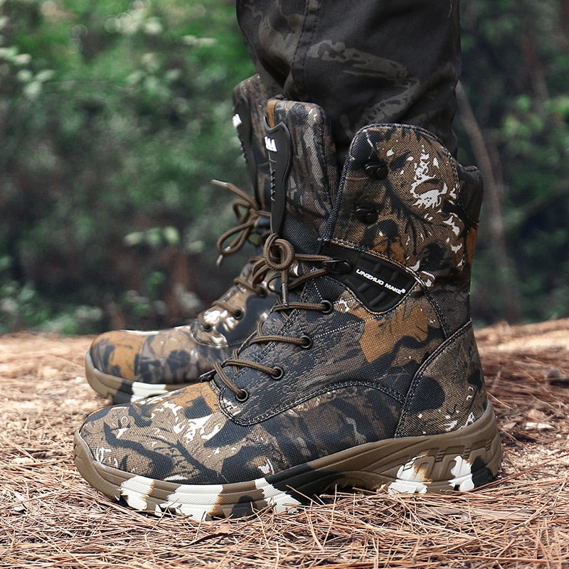 Waterproof Military Tactical Boot Camouflage-Desert Men Fashion Shoes