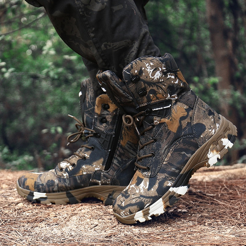 Waterproof Military Tactical Boot Camouflage-Desert Men Fashion Shoes